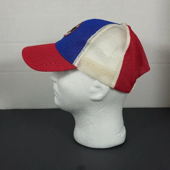 Vintage Mickey Mouse Disney Snapback Hat Cap Blue Red - Picture 4 of 7